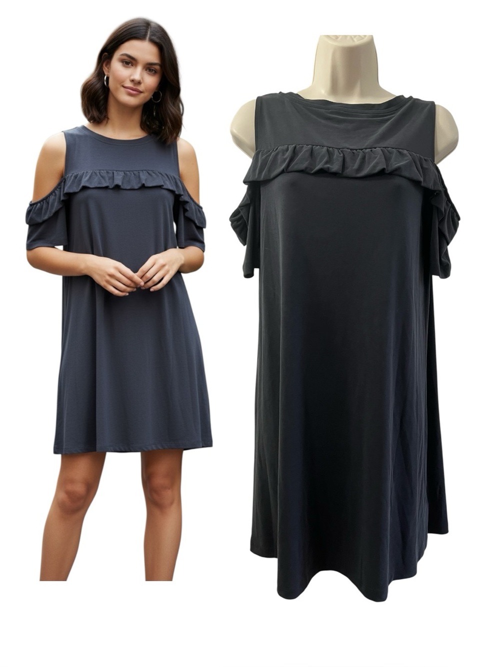 Loft Cold Shoulder Shift Dress Size Small Petite NWT MSRP $70